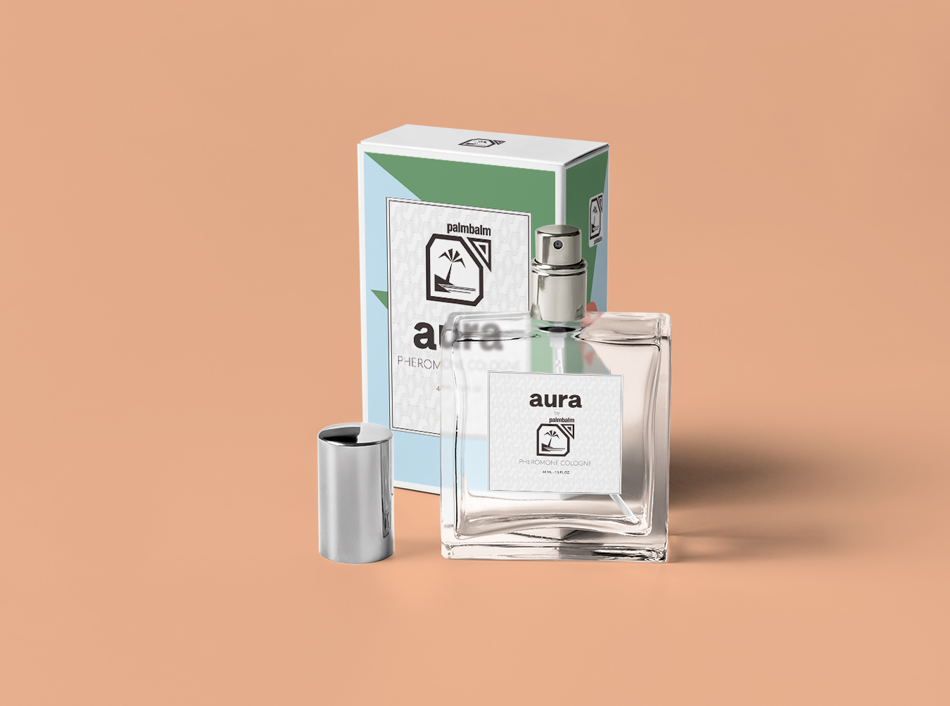 photo of aura bottle/box/cap